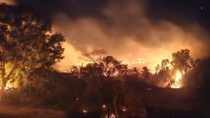 Coesfo intensifica labores para liquidar incendio forestal en Santa María Xadani