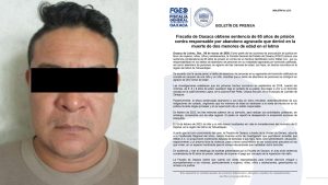 Condenan a 65 años de prisión a hombre por abandono de sus hijos; dos menores murieron