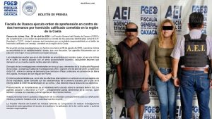 Detienen a hermanos por homicidio calificado en la Costa de Oaxaca