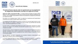 Detienen a hombre por incumplimiento de pensión alimentaria en la Costa