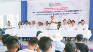 Santa María Colotepec eleva a Núcleo Rural a 11 localidades durante Sesión Solemne de Cabildo