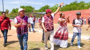 Senador Antonino Morales Toledo acompaña al gobernador en gira de trabajo por el Istmo de Tehuantepec