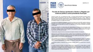 Fiscalía de Oaxaca aprehende a Síndico y Regidor por violencia política contra presidenta municipal de Santiago Choápam